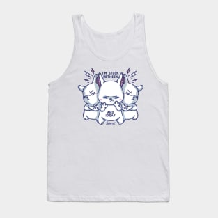 I'm stuck between IDK, IDK and IDGAF rabbits Tank Top